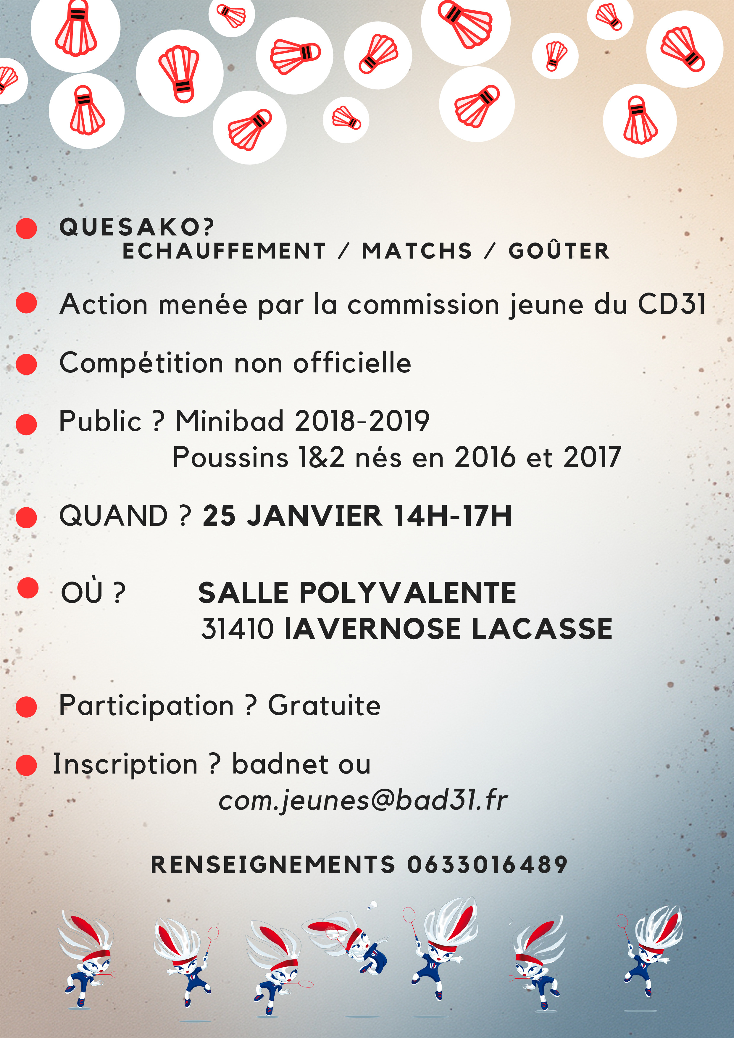 Rencontre Départemental jeunes du 10/05/26 au VCLL